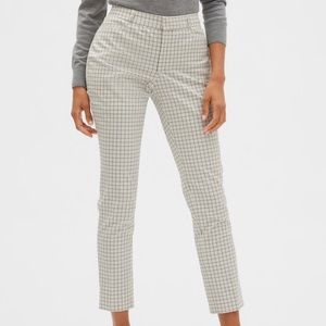 Banana Republic windowpane Sloan curvy fit pants 0